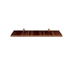 PRATELEIRA DE MADEIRA 20X45CM COM SUPORTE CLASSIC CARVALHO - REF.334045020 - PRATEFIX