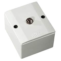 TOMADA ANTENA TV COAXIAL SOBREPOR BRANCA 61027 MEC-TRONIC