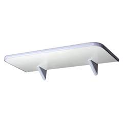 PRATELEIRA DE MADEIRA 20X90CM SOFT COM SUPORTE BRANCO - REF.361090020 - PRATEFIX