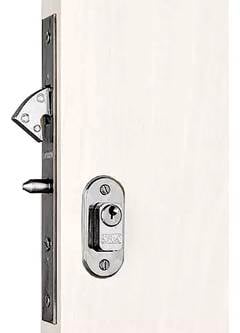 FECHADURA SOPRANO PORTA DE CORRER CROMADA CILINDRO 45MM 29MM