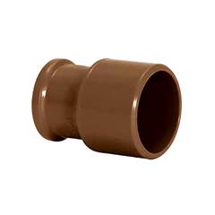 BUCHA DE REDUÇÃO LONGA SOLDÁVEL PVC MARROM 60X32MM AMANCO