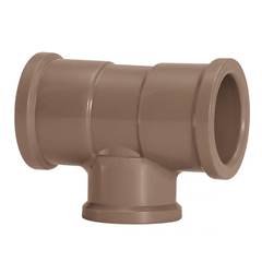 TE DE REDUÇÃO SOLDÁVEL PVC MARROM 25X20MM AMANCO