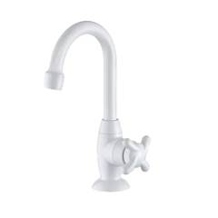 TORNEIRA LAVATÓRIO EM ABS MESA BICA MÓVEL ALTA 1/4 DE VOLTA F34 1195 BRANCA 7110003 LORENZETTI